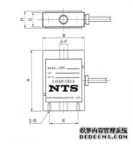 日本NTS  LRK-5KN稱重傳感器的產品尺寸