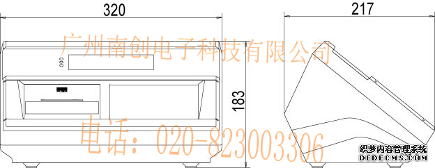 XK3190-DS8稱重顯示器產(chǎn)品尺寸